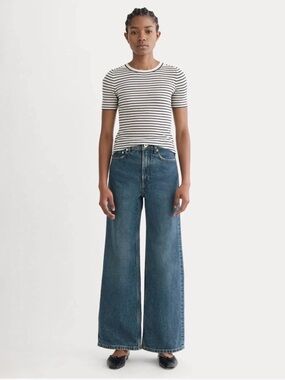 Everlane Way High Sailor 2.0 Jeans 29 LONG Dark Indigo
